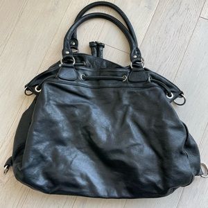 Black Leather bag P’elle - made in italy - purse